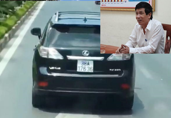 Tước bằng lái xe 2 tháng tài xế xe Lexus chặn xe cứu hỏa ở Nghệ An