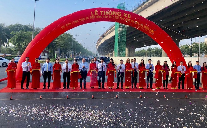 Hà Nội thông xe đường vành đai 3 Mai Dịch-Cầu Thăng Long rộng 16 làn