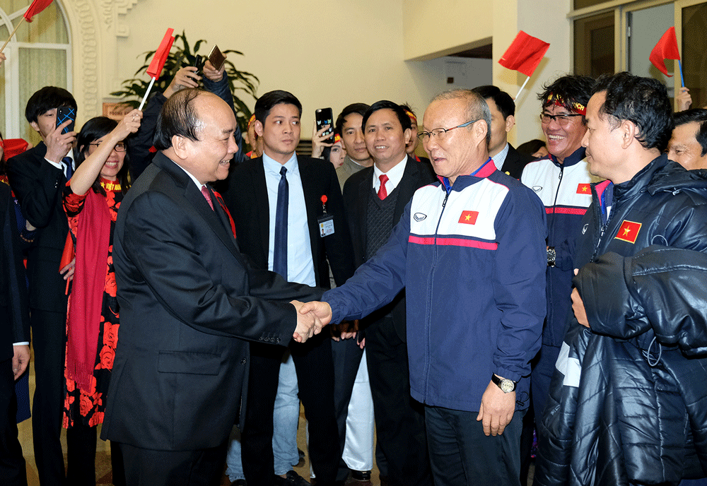 Thủ tướng Nguyễn Xuân Phúc gửi thư động viên HLV Park Hang-seo và Đoàn Thể thao Việt Nam