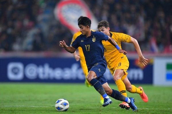 Thua ngược Australia 1-2, U23 Thái Lan mất ngôi đầu bảng