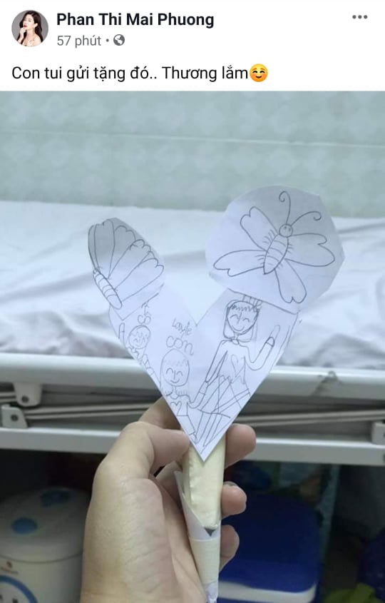 Khoe ảnh con gái vẽ tặng, Mai Phương tiết lộ tình hình bệnh tình của mình