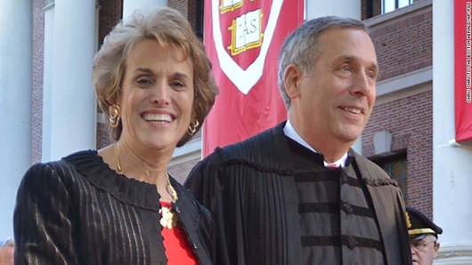 Hiệu trưởng trường đại học Harvard và vợ nhiễm Covid-19