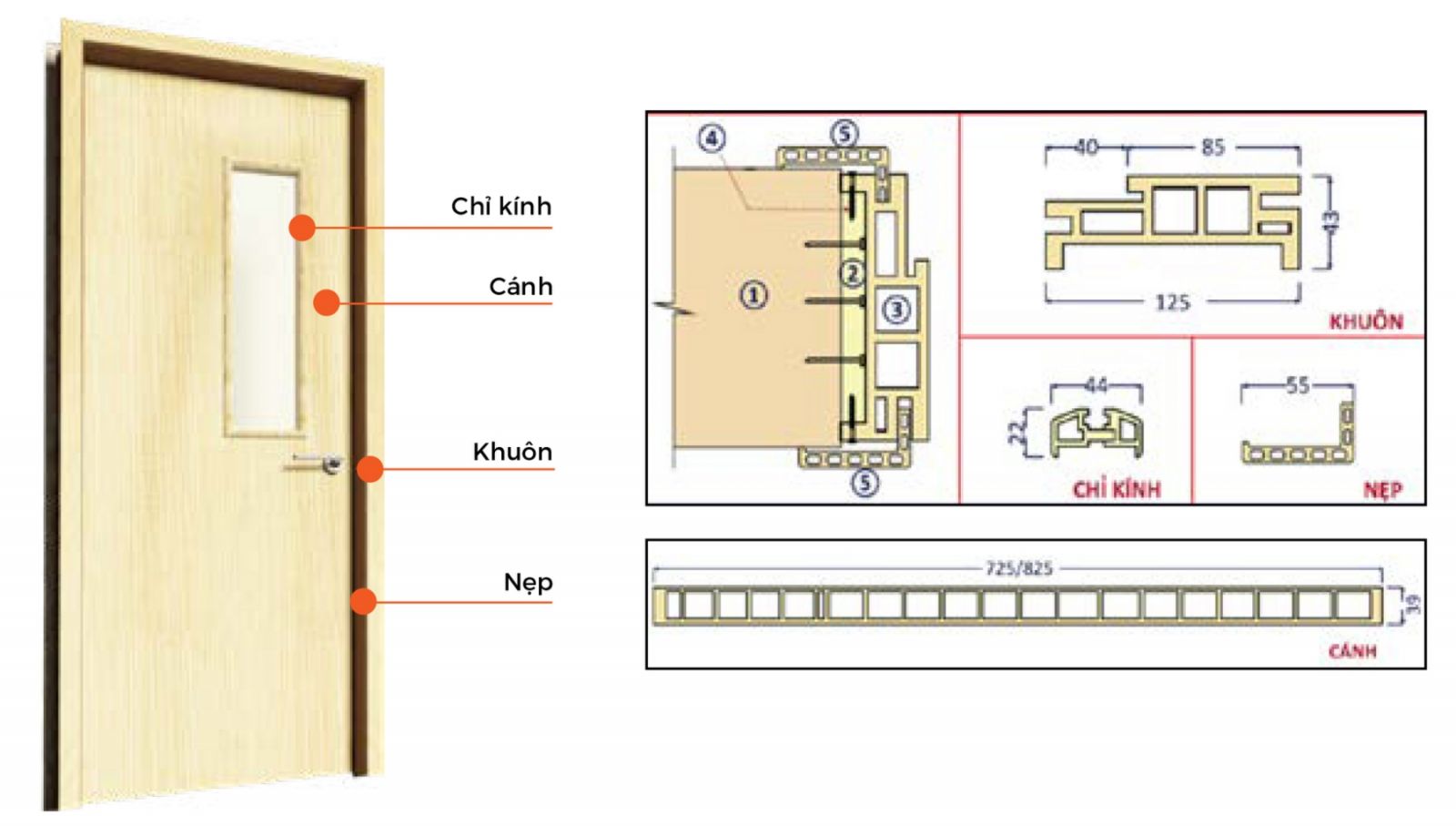 Cửa gỗ Composite Eurowindow: Đẹp sang tinh tế, thiết kế chịu nước tối ưu