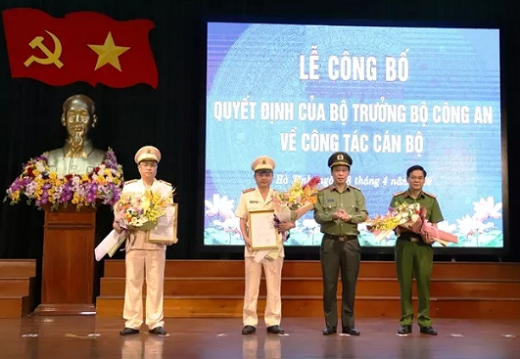 Hà Tĩnh: Bổ nhiệm 2 phó giám đốc công an tỉnh