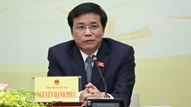 Tổng thư ký Quốc hội Nguyễn Hạnh Phúc: Uỷ ban tư pháp chưa báo cáo kết quả lấy phiếu vụ Hồ Duy Hải