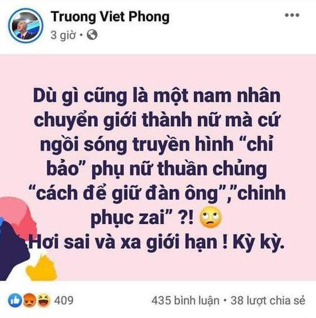 Miko Lan Trinh công khai người yêu chuyển giới, bênh vực Hương Giang