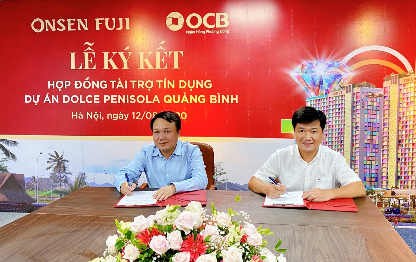 Onsen Fuji và Ngân hàng OCB chính thức ký kết hợp đồng tài trợ tín dụng cho dự án Dolce Penisola Quảng Bình