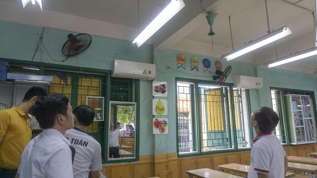 Quạt trần rơi trúng đầu một học sinh lớp 2 ở Lào Cai