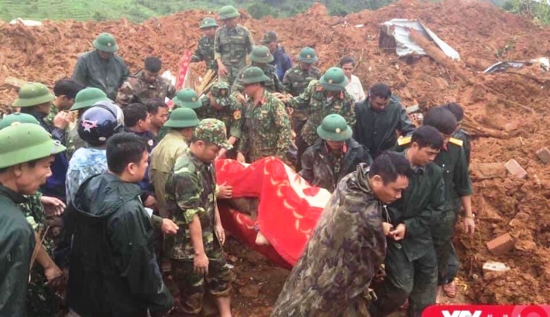 Tìm thấy 16 thi thể các chiến sĩ đoàn 337 trong vụ sạt lở tại Quảng Trị