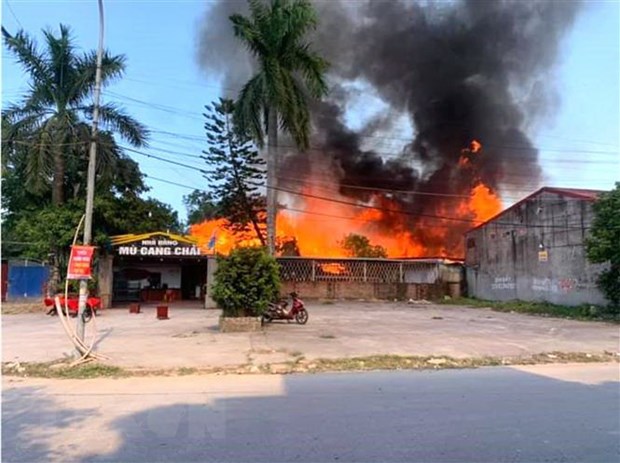 Hải Phòng: Người dân đốt cỏ, 2 nhà hàng bị thiêu rụi