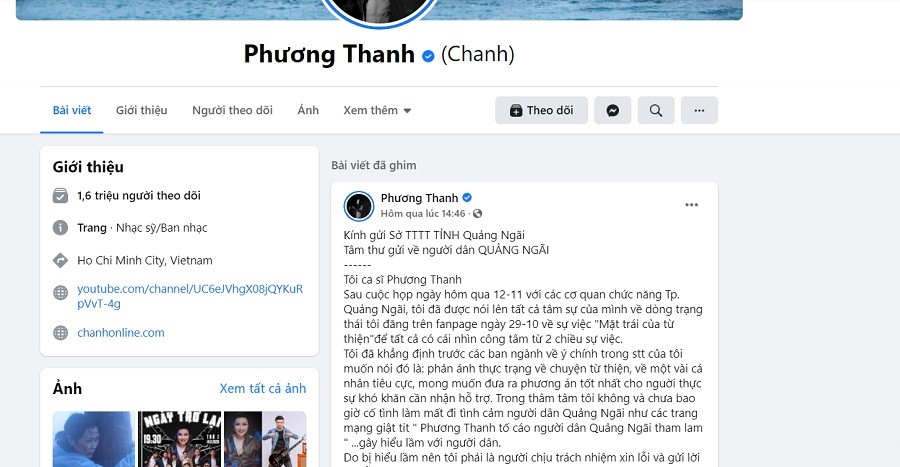 Phương Thanh viết tâm thư xin lỗi người dân Quảng Ngãi sau ồn ào phát ngôn
