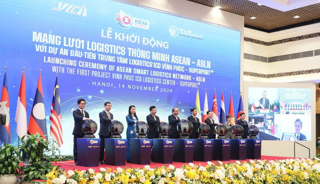 Thủ tướng khởi động mạng lưới Logistics thông minh ASEAN (ASLN) với Dự án đầu tiên 'Trung tâm Logistics ICD Vĩnh Phúc' (superporttm)