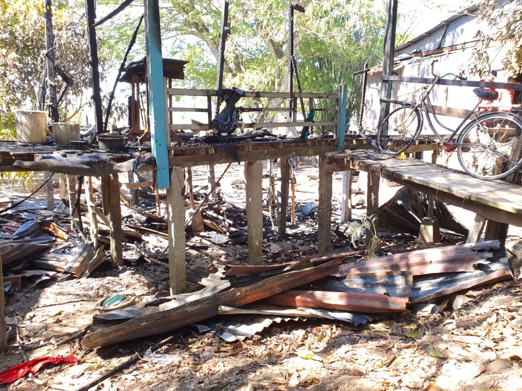 An Giang: Hỏa hoạn thiêu rụi căn nhà gỗ khiến 1 người tử vong