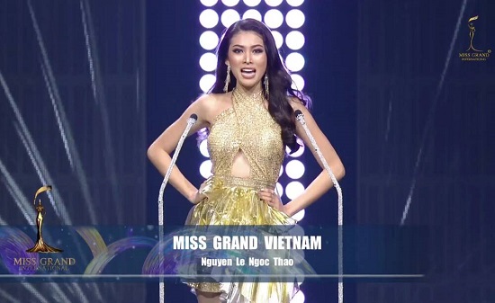 Á hậu Ngọc Thảo chính thức lọt top 20 Miss Grand International 2020