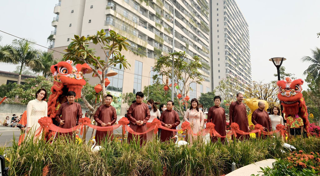 Phúc Khang khánh thành Công viên hoa Xuân tại Diamond Lotus Riverside