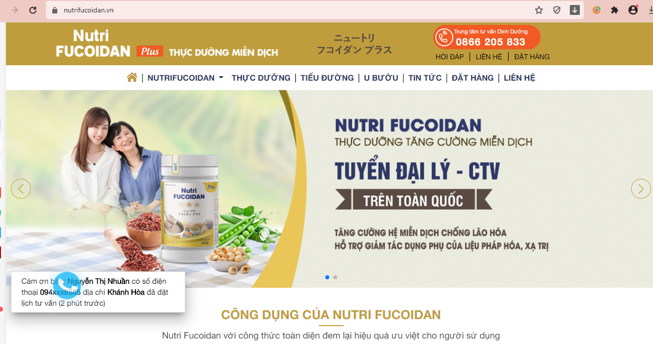 Hà Nội: Cục An toàn thực phẩm kiểm tra hàng loạt các sản phẩm Avisure Mama, Hi-cal, Momby fib, Nutri fucoidan quảng cáo vi phạm pháp luật