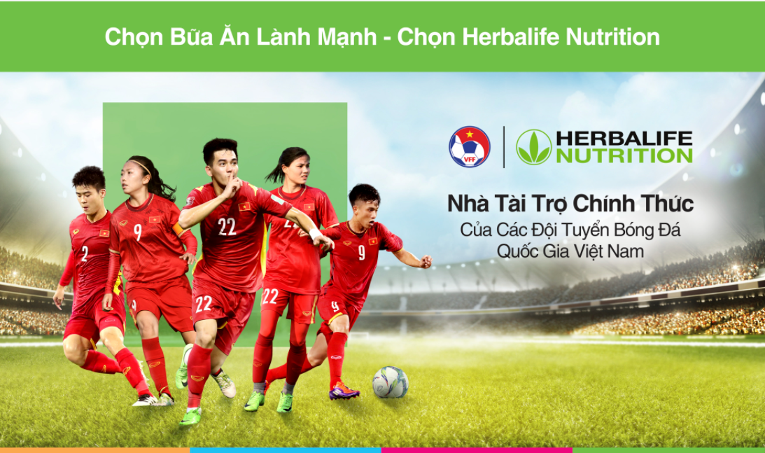 Herbalife sát cánh cùng đội tuyển Bóng đá Việt Nam chinh phục đỉnh cao mới