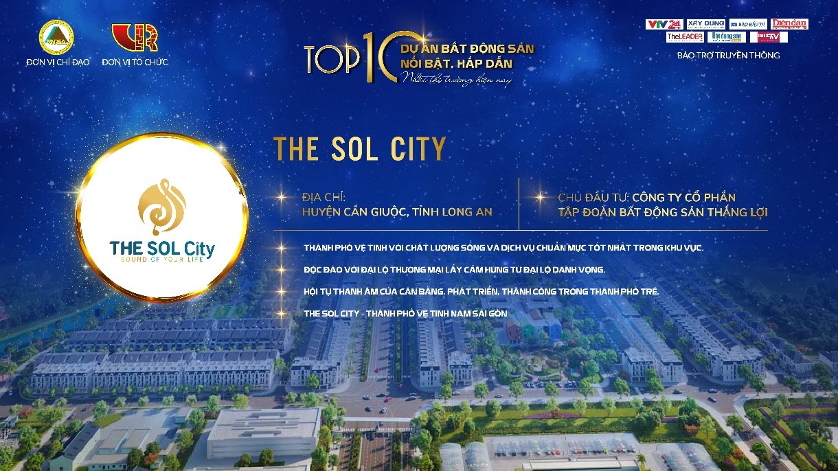 The Sol City được vinh danh trong ‘Top 10 Dự án Bất động sản nổi bật, hấp dẫn nhất thị trường’ năm 2021