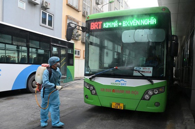 Hà Nội dự kiến áp dụng 'thẻ xanh, thẻ vàng' để khôi phục hoạt động xe buýt sau ngày 21/9