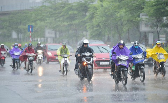 Không khí lạnh lan rộng, gây mưa lớn ở Trung Bộ