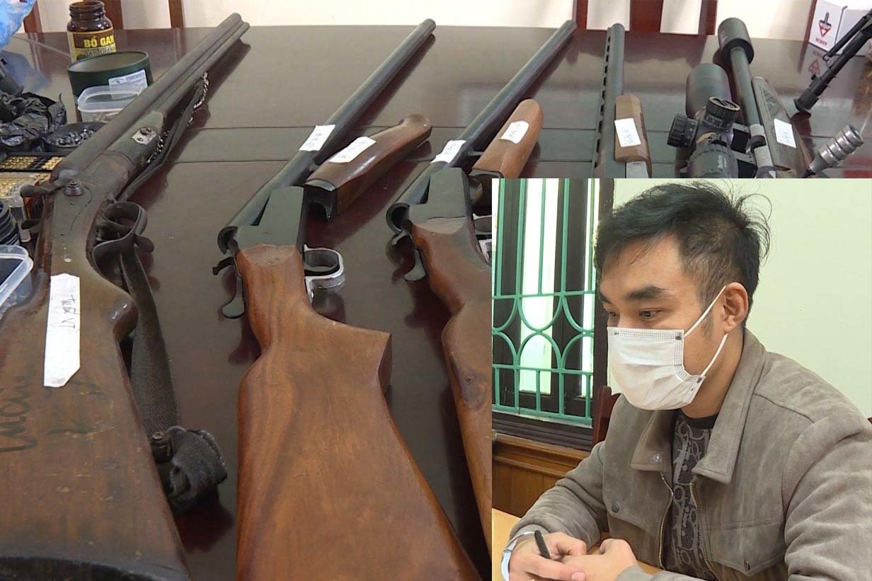 Phú Thọ: Nam thanh niên lập kênh Youtube mua bán gần 200 khẩu súng