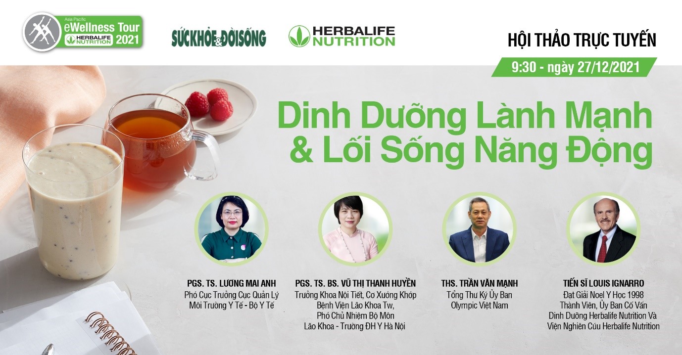 Hội thảo Hành trình sức khỏe của Herbalife Việt Nam: Dinh dưỡng, vận động và Nitric Oxide