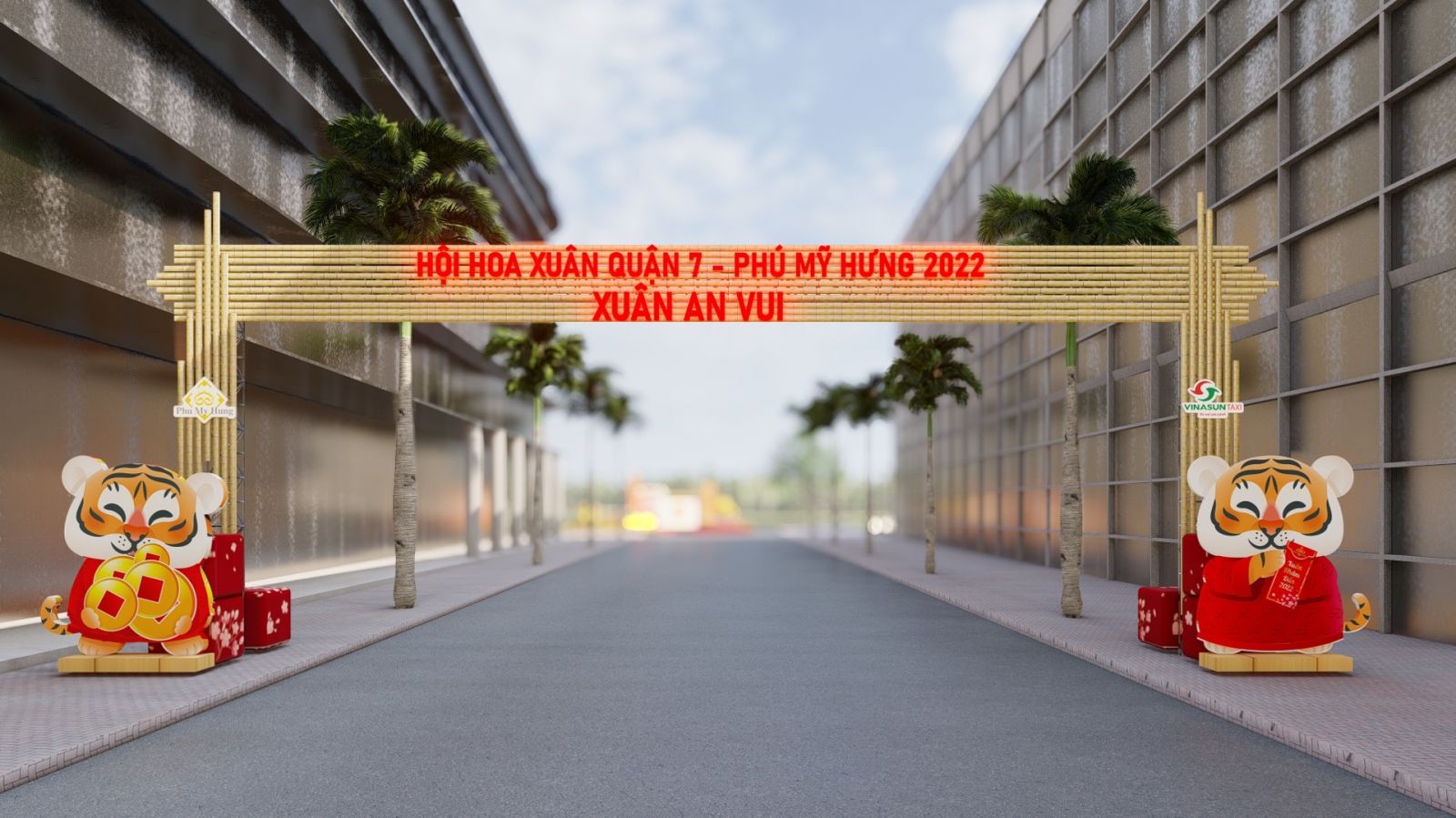 Hội hoa xuân Phú Mỹ Hưng Tết Nhâm Dần 2022