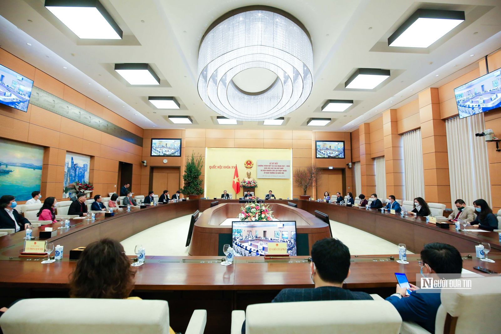 Lễ ký kết chương trình hợp tác giai đoạn 2021-2026 giữa Hội Luật gia Việt Nam và Viện Nghiên cứu lập pháp