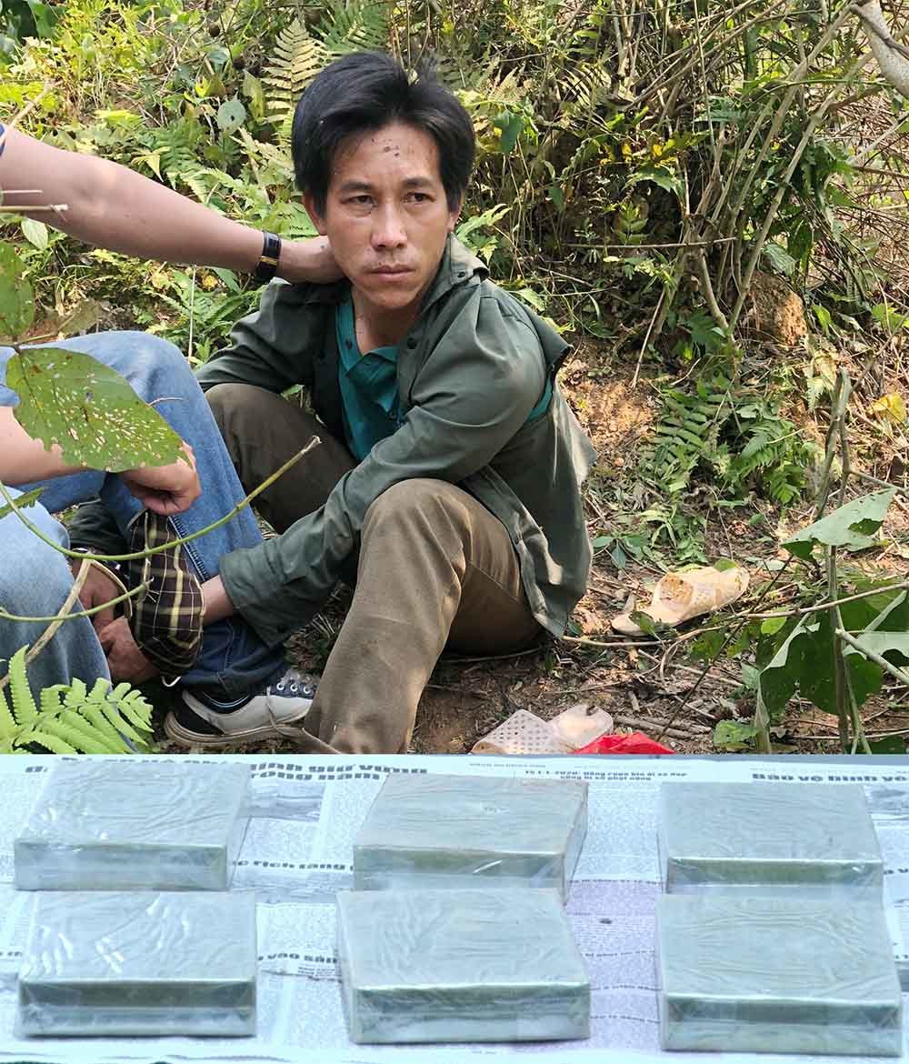 Lai Châu: Bắt giữ F0 vận chuyển 6 bánh heroin từ Điện Biên