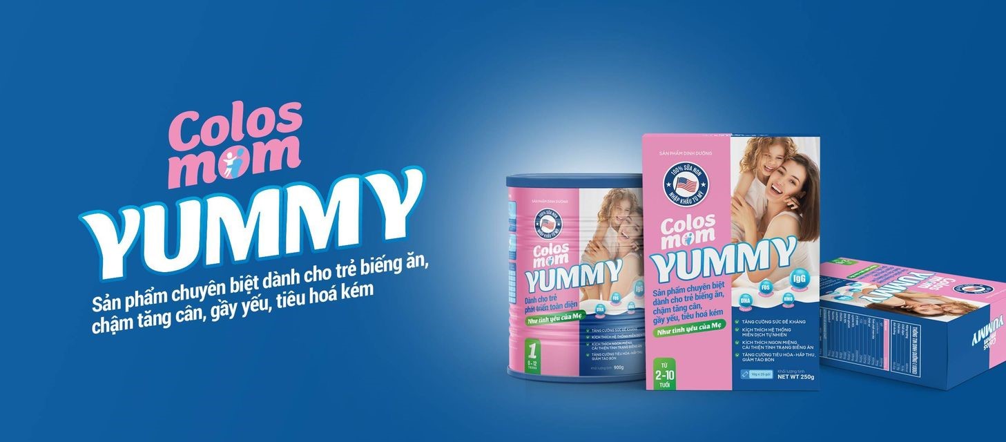Sữa non Colosmom Yummy – giải pháp dinh dưỡng cho trẻ biếng ăn chậm lớn