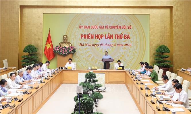 Thủ tướng chủ trì Phiên họp thứ 3 của Ủy ban Quốc gia về chuyển đổi số