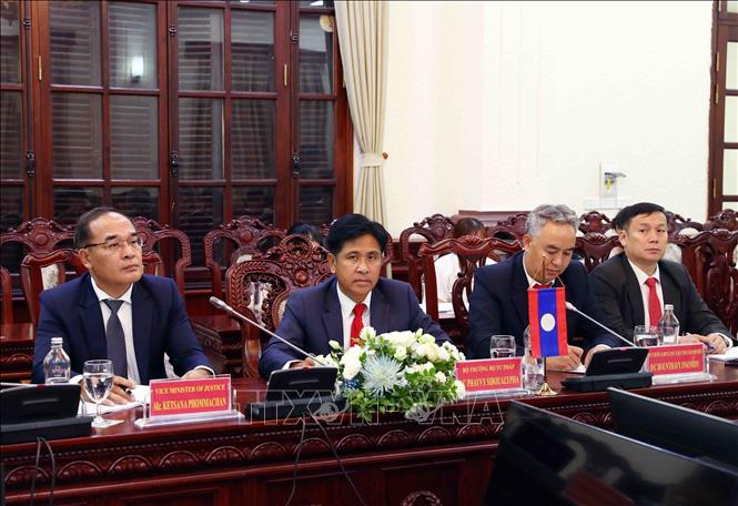 Nâng cao hiệu quả hợp tác giữa hai Bộ Tư pháp Việt Nam - Lào