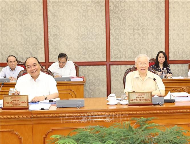 Tổng Bí thư chủ trì họp Bộ Chính trị và Ban Bí thư cho ý kiến một số đề án