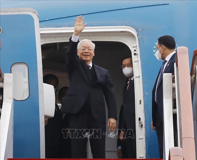 Tổng Bí thư Nguyễn Phú Trọng đến Bắc Kinh, bắt đầu thăm chính thức Cộng hòa Nhân dân Trung Hoa