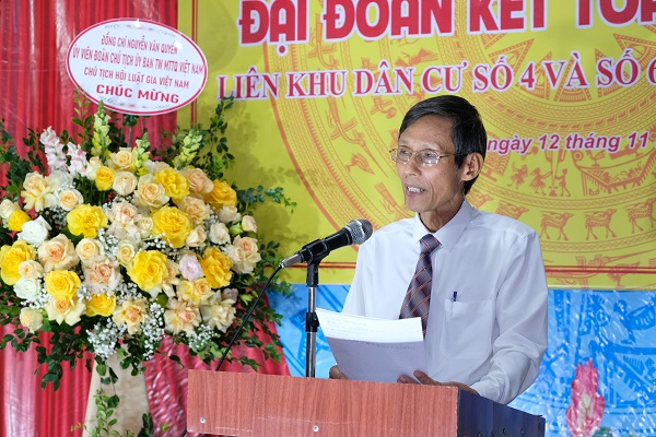 Chủ tịch Hội Luật gia Việt Nam dự Ngày hội Đại đoàn kết toàn dân tộc