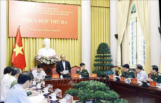 Ban Chỉ đạo Xây dựng Đề án Tổng kết 10 năm thực hiện Nghị quyết Trung ương 8 họp Phiên thứ ba