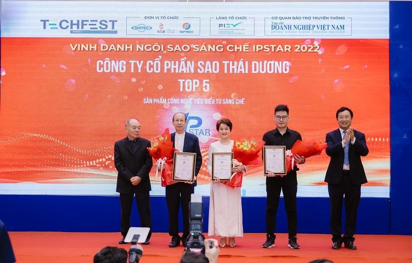 Sao Thái Dương Vinh dự nhận 2 giải thưởng Ngôi sao sáng chế 2022