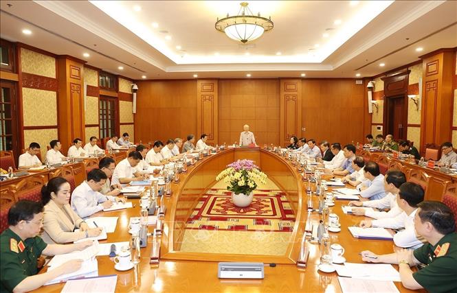 Tổng Bí thư Nguyễn Phú Trọng chủ trì họp Thường trực BCĐ Trung ương về phòng, chống tham nhũng, tiêu cực
