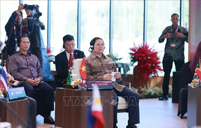 Thủ tướng Phạm Minh Chính dự, phát biểu tại phiên họp hẹp với lãnh đạo các nước ASEAN