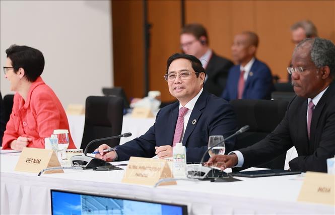 Thủ tướng Phạm Minh Chính nêu thông điệp tại Hội nghị Thượng đỉnh G7 mở rộng