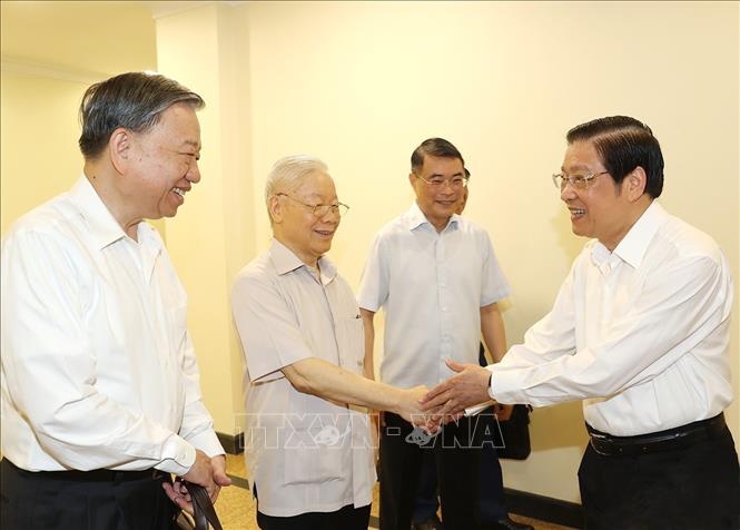 Tổng Bí thư Nguyễn Phú Trọng chủ trì Hội nghị sơ kết một năm hoạt động của Ban Chỉ đạo cấp tỉnh về phòng, chống tham nhũng, tiêu cực