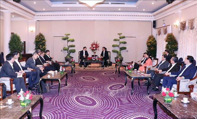 Lãnh đạo TP Hồ Chí Minh tiếp Chủ tịch Hội nghiên cứu xây dựng Đảng toàn quốc Trung Quốc