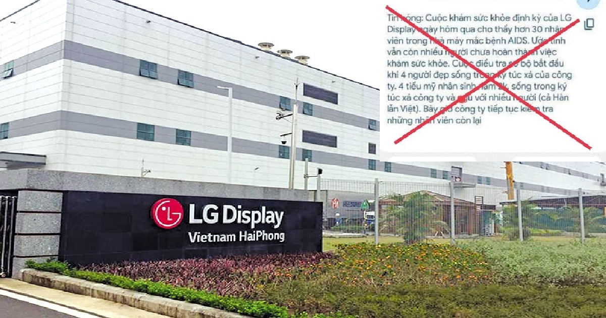 Điều tra thông tin 4 nữ công nhân của LG Display ở Hải Phòng làm lây nhiễm HIV