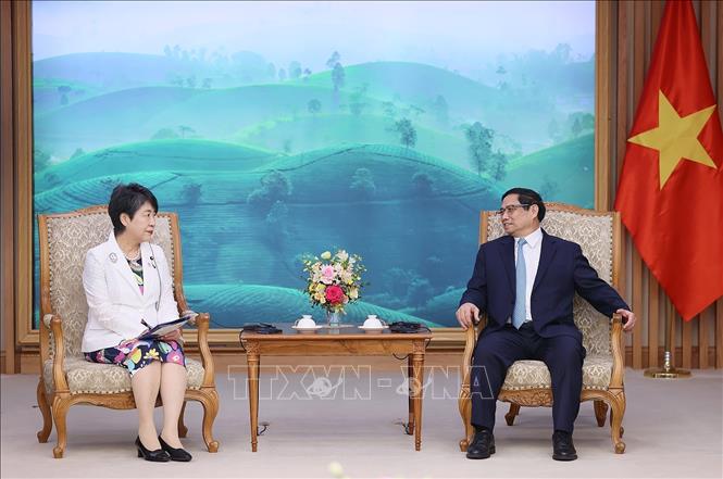 Thủ tướng Phạm Minh Chính tiếp Bộ trưởng Ngoại giao Nhật Bản