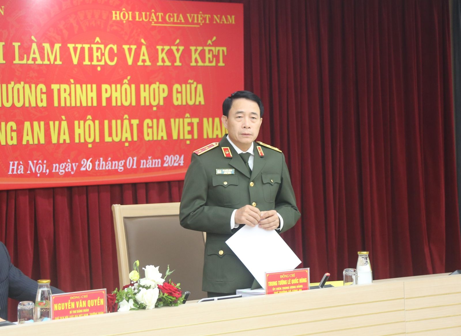 Hội Luật gia Việt Nam và Bộ Công an ký kết chương trình phối hợp
