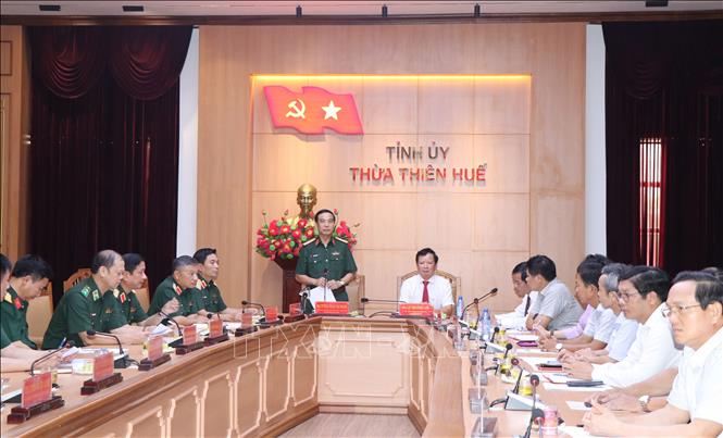 Đại tướng Phan Văn Giang làm việc tại tỉnh Thừa Thiên - Huế