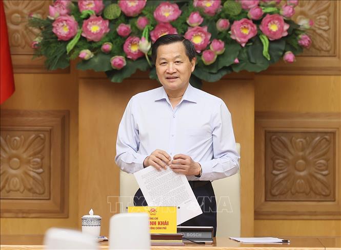 Phó Thủ tướng Lê Minh Khái chủ trì cuộc họp của Ban Chỉ đạo điều hành giá