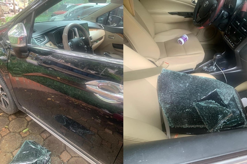 Hà Nội: Điều tra vụ 9 xe ô tô bị đập vỡ kính trong đêm, nghi trộm tài sản