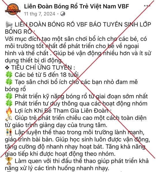 Người phụ nữ bị lừa hơn 1 tỷ đồng khi đăng ký khóa học bóng rổ cho con trên mạng