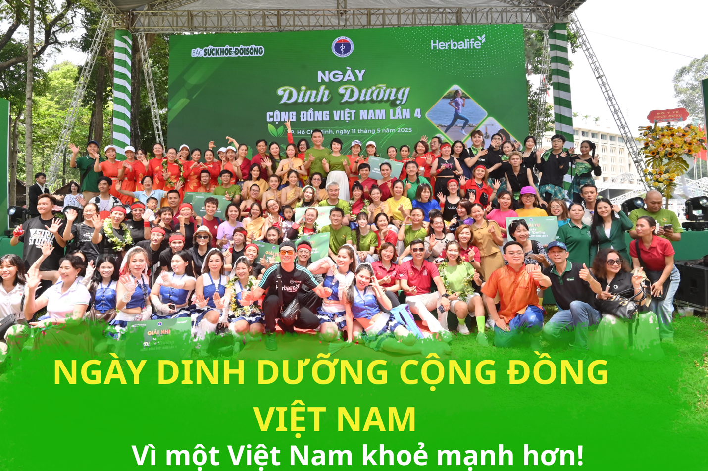 Herbalife đồng hành tổ chức Ngày Dinh dưỡng cộng đồng Việt Nam lần 4 khuyến khích lối sống năng động lành mạnh